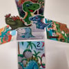 Boys 2nd Dinosaur Birthday Card