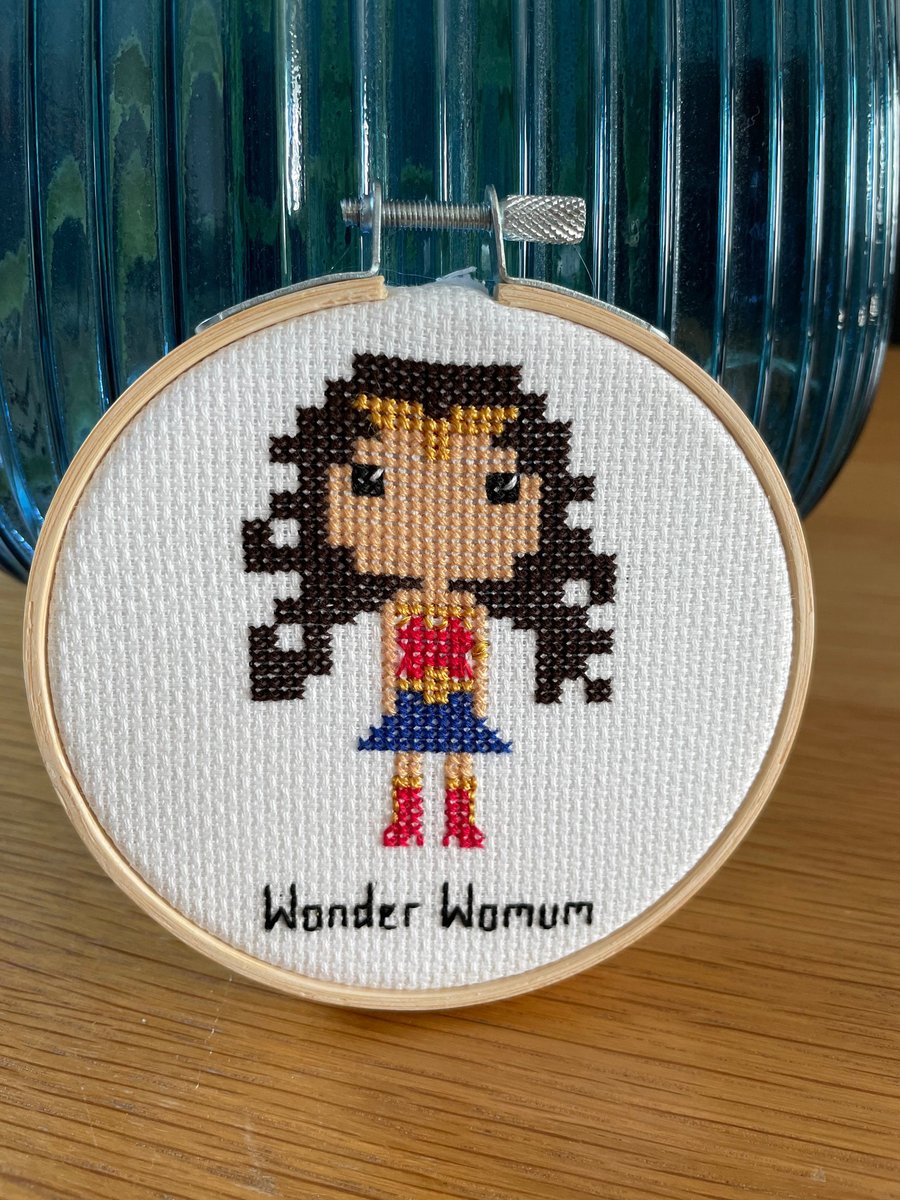 Wonder Woman hoop decoration, gift for mum, Mother’s Day, special mum, birthday