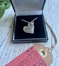 Handmade Sterling Silver 925 Heart Pendant Necklace - Unique Jewellery - Image 4