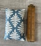 Blue  Linen Cotton  Fabric Tissue Holder  - Image 2