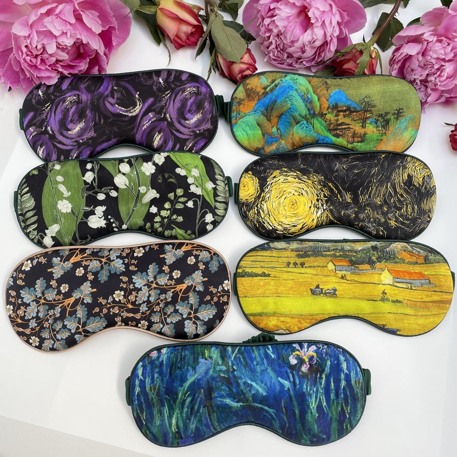 100% Mulberry Silk Eye Mask -Ultra Soft  Silk Eye Mask for Sleeping-Travel
