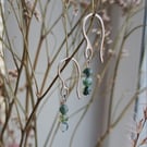 Moss Agate earrings. 