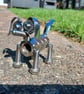 Handcrafted Stainless Steel  nuts & bolts Dog figurine - Image 2