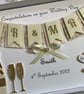 Personalised Handmade Wedding Day Card Gift Boxed Keepsake Ivory - Image 7