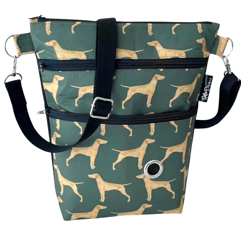 Dog walking bags vizsla