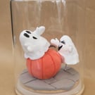 Say Boo to a Ghost - handmade ornament in a glass jar 