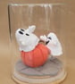Say Boo to a Ghost - handmade ornament in a glass jar  - Image 1