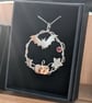 Handcrafted silver and copper pendant - Image 1