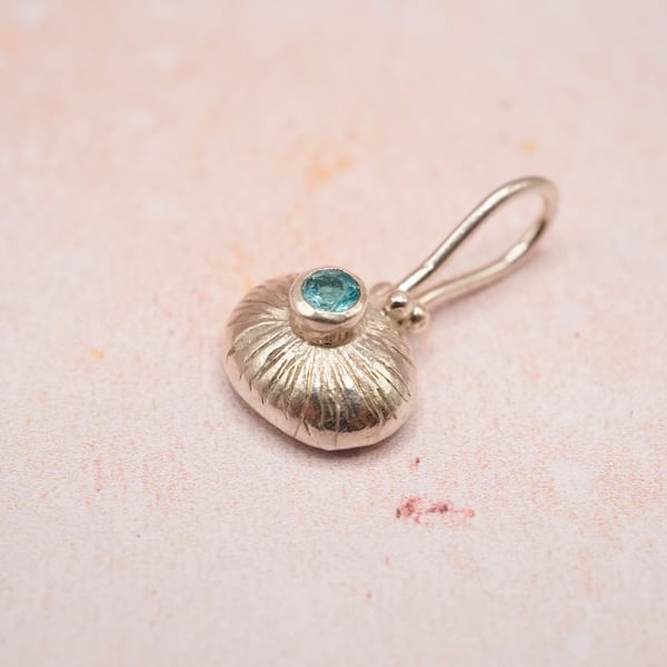 Apatite Sterling Silver Pendant Handmade 