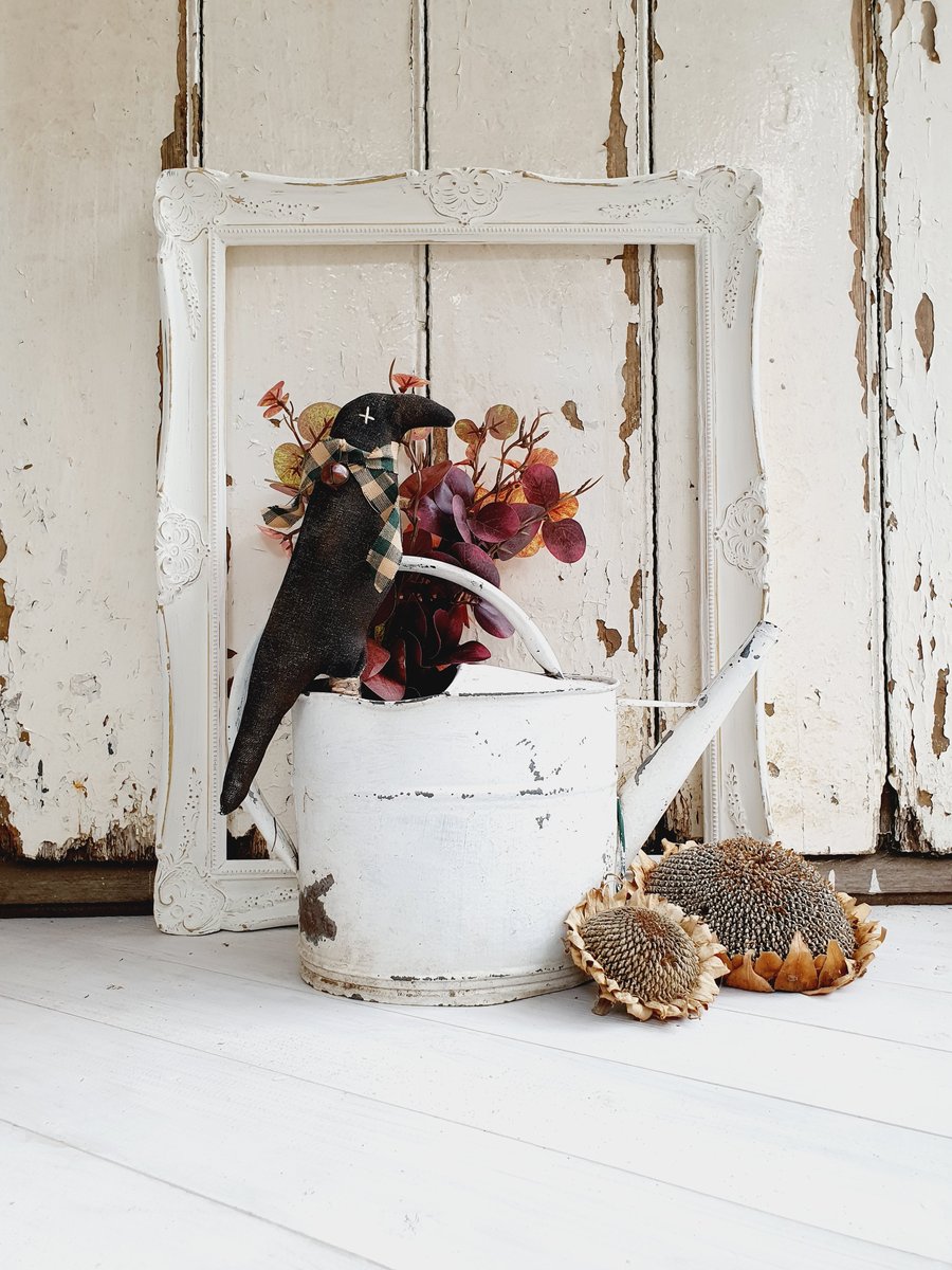 Primitive Crow Pot Poke Halloween decoration