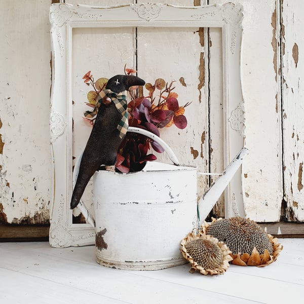 Primitive Crow Pot Poke Halloween decoration