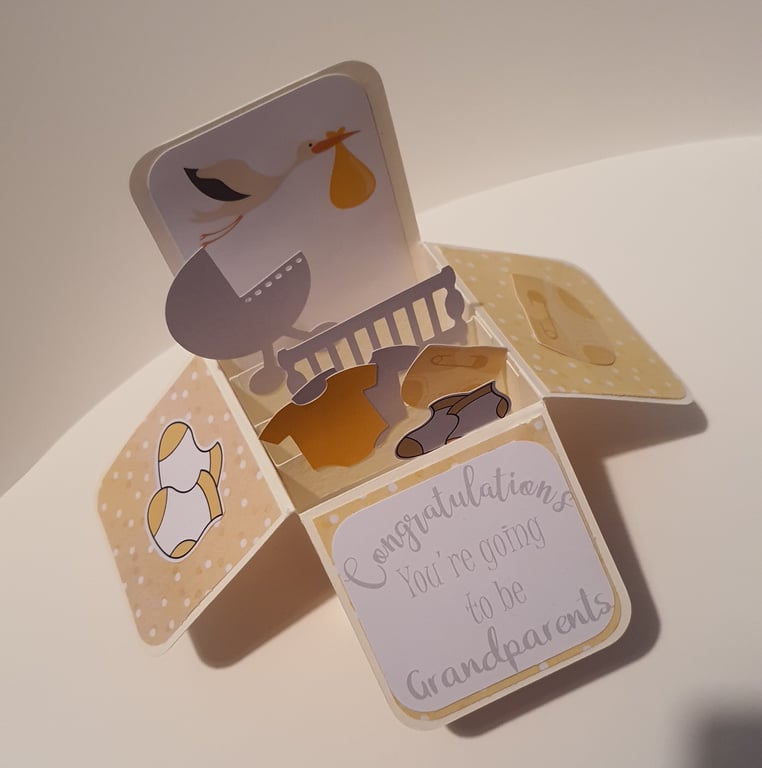 Personalised New Baby Card for Grandparents