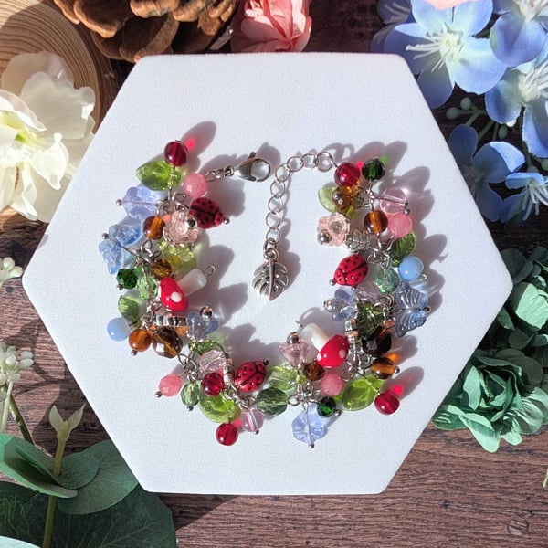 Forest Fairy Grove Bracelet: Adjustable Fairycore Jewellery