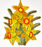 Daffodil Embroidered Hanging Decoration 