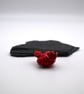 small glass red football bird - Image 4