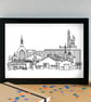 Baltic Triangle Liverpool Skyline Print - Image 2