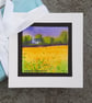 Buttercup Field. Blank Greetings Card. Handpainted Notelet. Unique Wall Art - Image 6