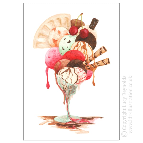 Ice-cream Print A4