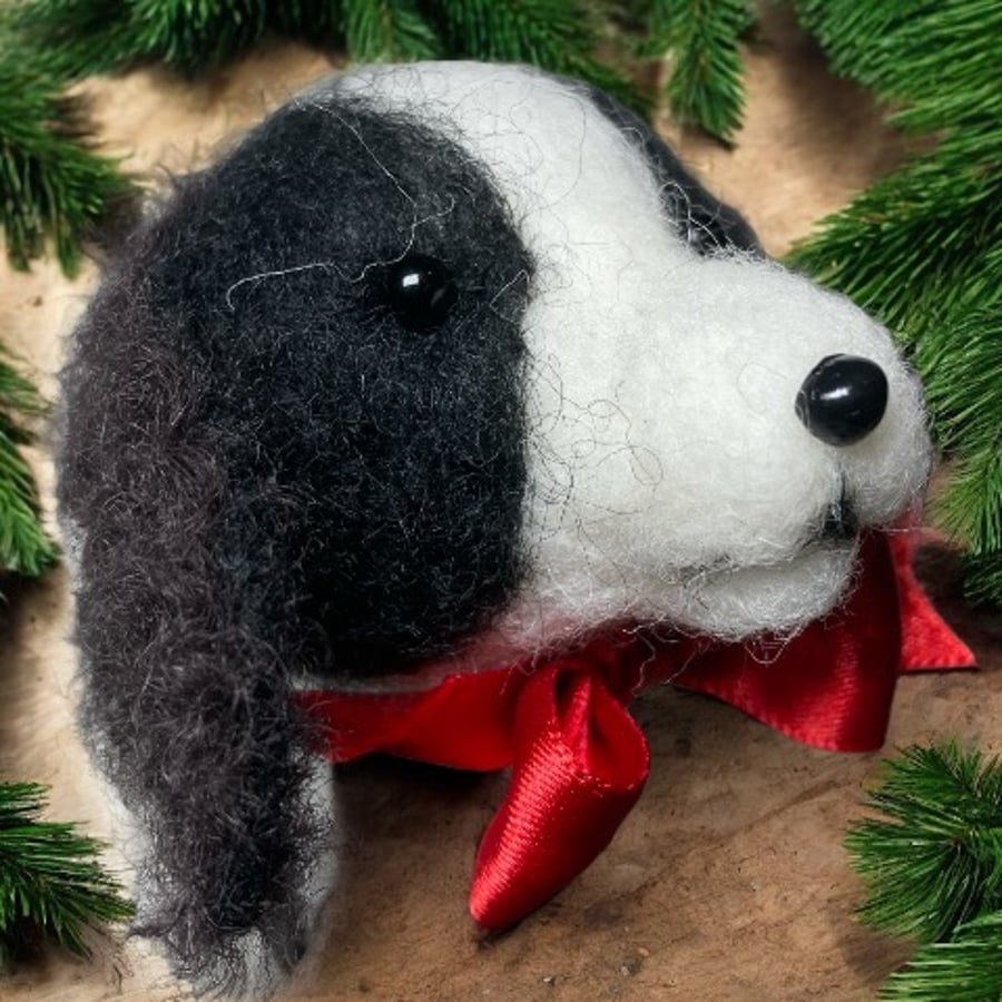 Needle felted dog bauble - springer spaniel