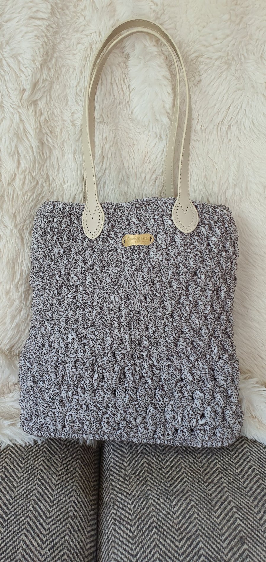 Hand crafted crochet handbag 