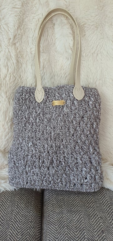Hand crafted crochet handbag 