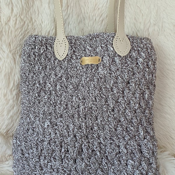 Hand crafted crochet handbag 