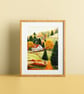 Autumn Fox Art Print - Signed 8 x 10 Print - Image 1