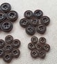 11 16" 18mm 28L Brown wood EFFECT Buttons - Image 6