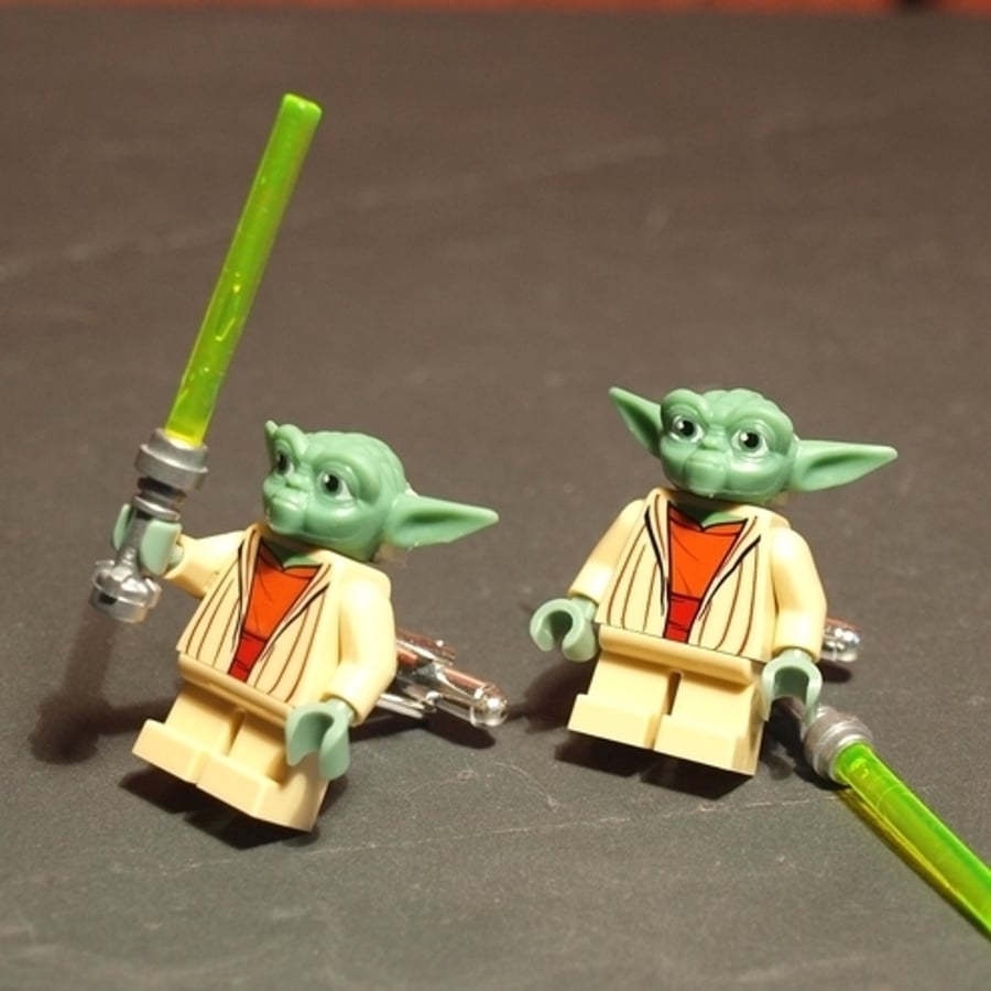 LEGO® Yoda Cuff Links Star Wars Yoda Cufflinks – Feel the Force
