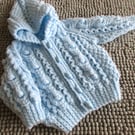 16" Baby Boys Aran Jacket with Hood