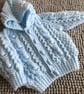 16" Baby Boys Aran Jacket with Hood