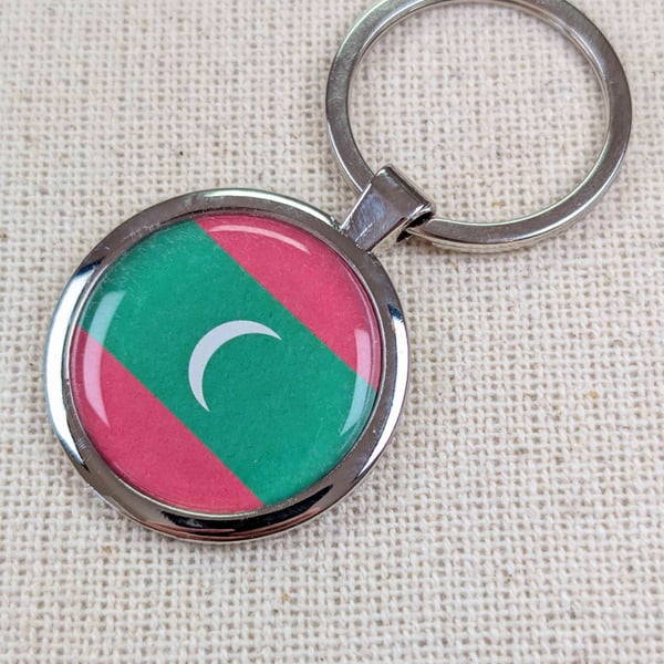 Maldives Flag Keyring