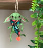 Spun Cotton Hanging Goblin with Orange Scarf