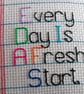 Motivational Quote Wall Hanging - "Every Day Is A Fresh Start"  - Image 3