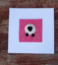 Sheep needle felt wool card, Easter card, birthday card, get well card