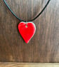 Summer Seconds! Ceramic red love-heart necklaces - Image 2
