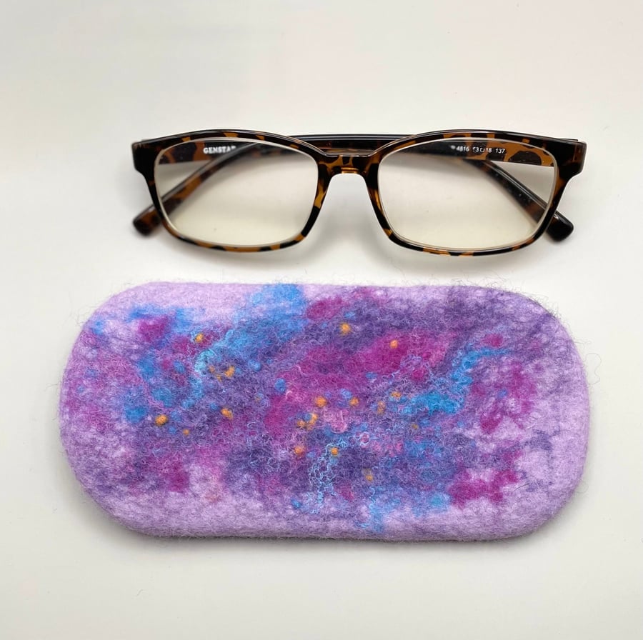 Sunglasses Holder Handmade Felted Glasses Case Unique Hand Felted Case for Eyegl