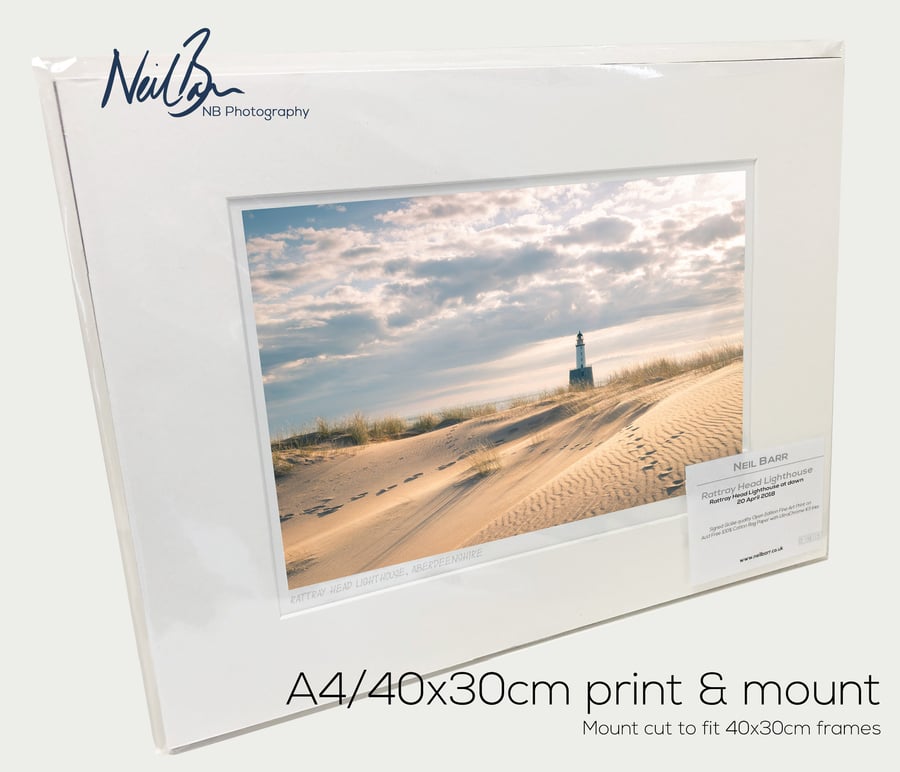 Rattray Head Lighthouse, Aberdeenshire, Scotland - A4 (40x30cm) Unframed Print