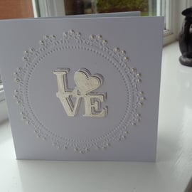 Triple love anniversary card