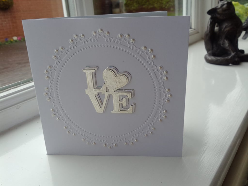 Triple love anniversary card