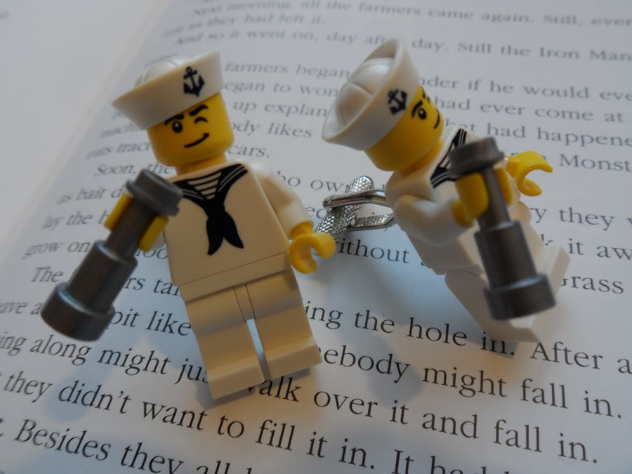 Sailor Lego Cufflinks.