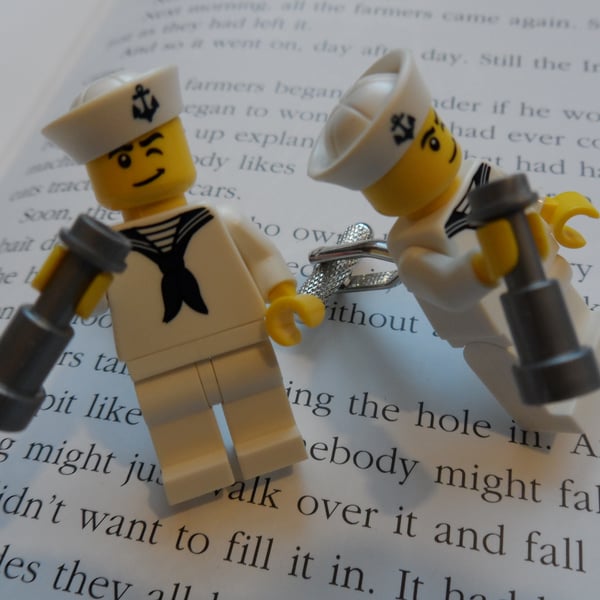 Sailor Lego Cufflinks.