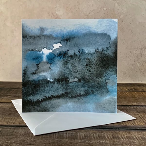 Handmade Card -  Blue No 7