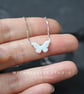 Pink Opal Butterfly Necklace With 925 Sterling Silver Chain - Image 7