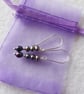 Freshwater Peacock Pearls and Sterling Silver Earrings  - Image 8