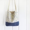 Natural Blue Parsley Day Bag