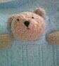 Sparkly Blue Blanket with Teddy Bear Head - Image 6