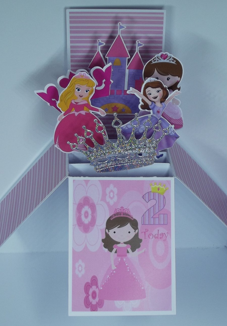 Girls 2nd Birthday Card