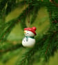 Snowman with Green Scarf and Red Hat - Decorations  - Image 3
