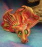 Elemental Fire Dragon 'Mirage' OOAK Sculpt by Ann Galvin